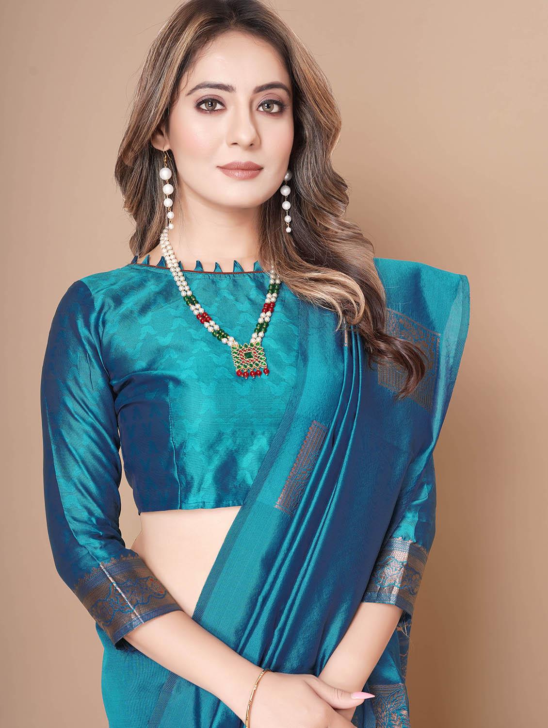 women self design banarasi saree with blouse - 21988703 - Standard Image - 2