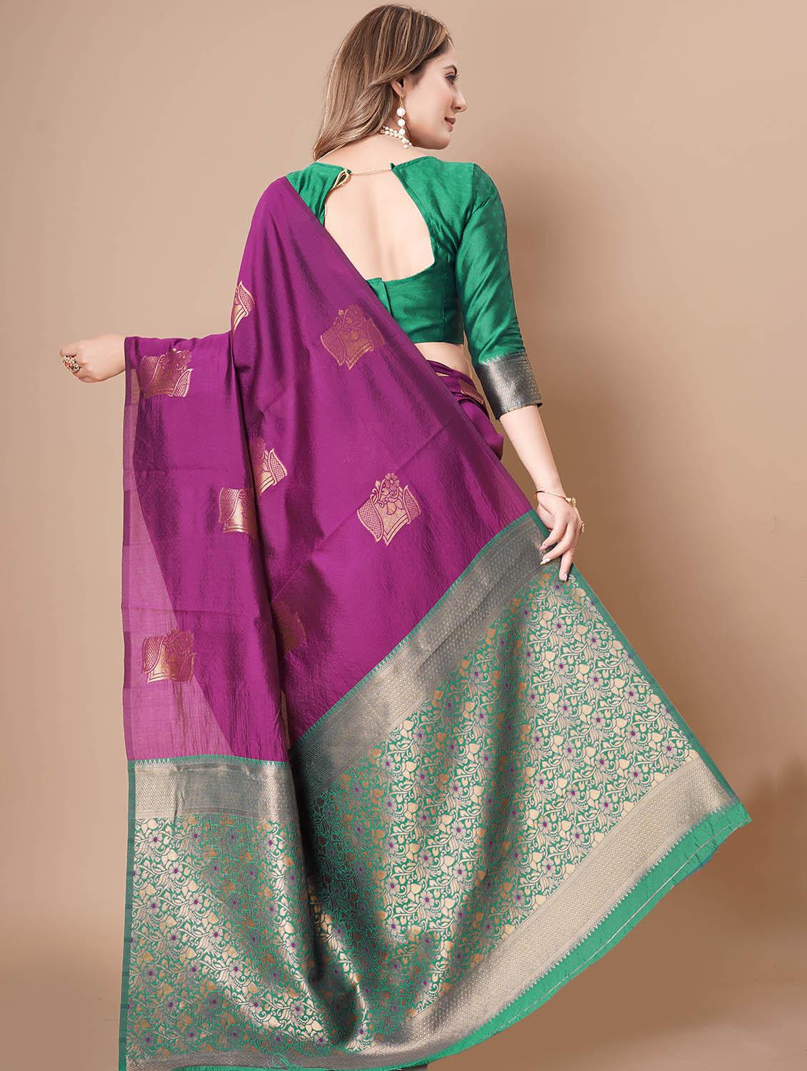 women self design banarasi saree with blouse - 21988707 - Standard Image - 2