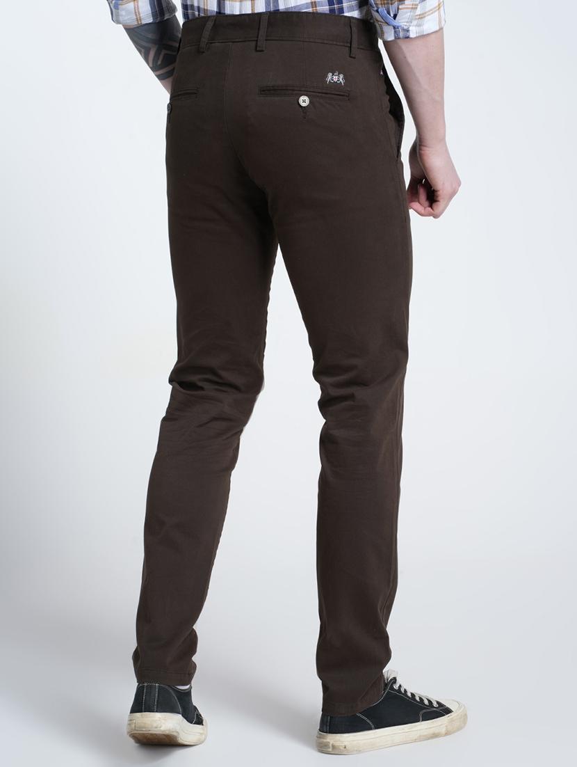 men solid mid rise flat front casual chinos - 21988905 - Standard Image - 2