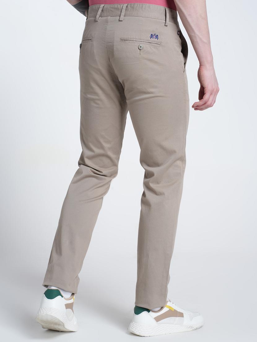 men solid mid rise flat front casual chinos - 21988911 - Standard Image - 2