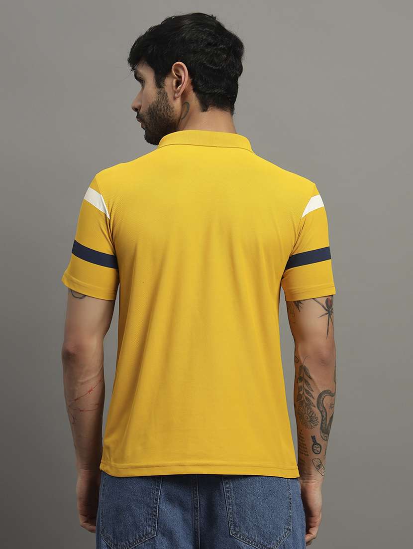 mustard cotton blend all over print tshirt - 21988963 - Standard Image - 2