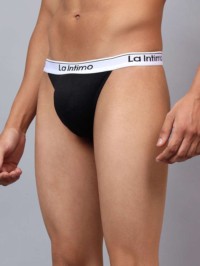 men solid low rise thongs brief - 21989413 -  Standard Image - 2