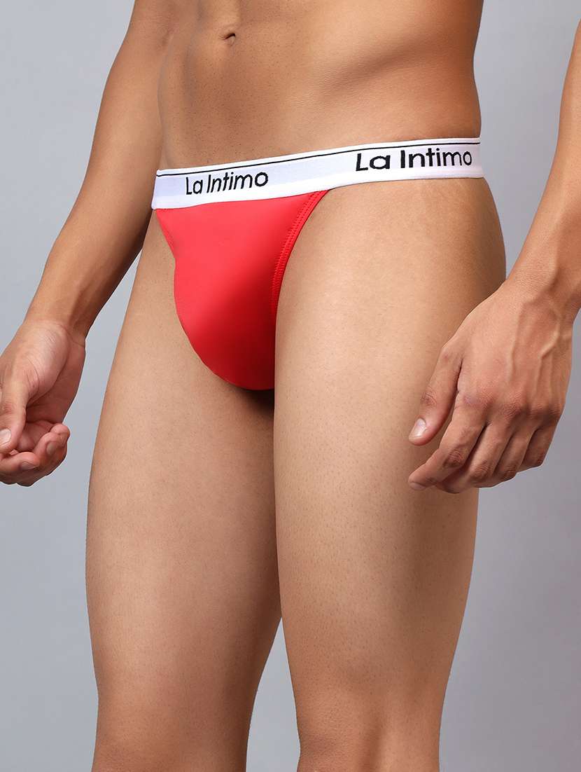 men solid low rise thongs brief - 21989428 -  Standard Image - 2