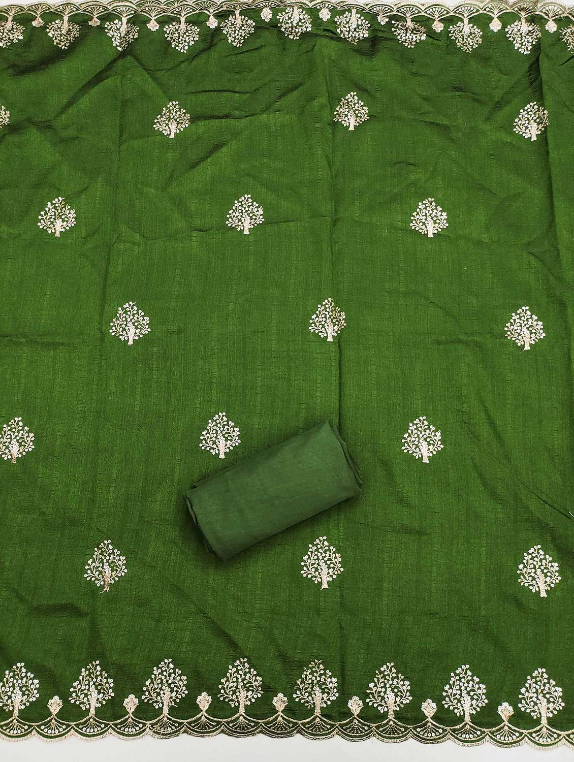 women solid with work embroidered unstitched suit set - 21989456 -  Standard Image - 2