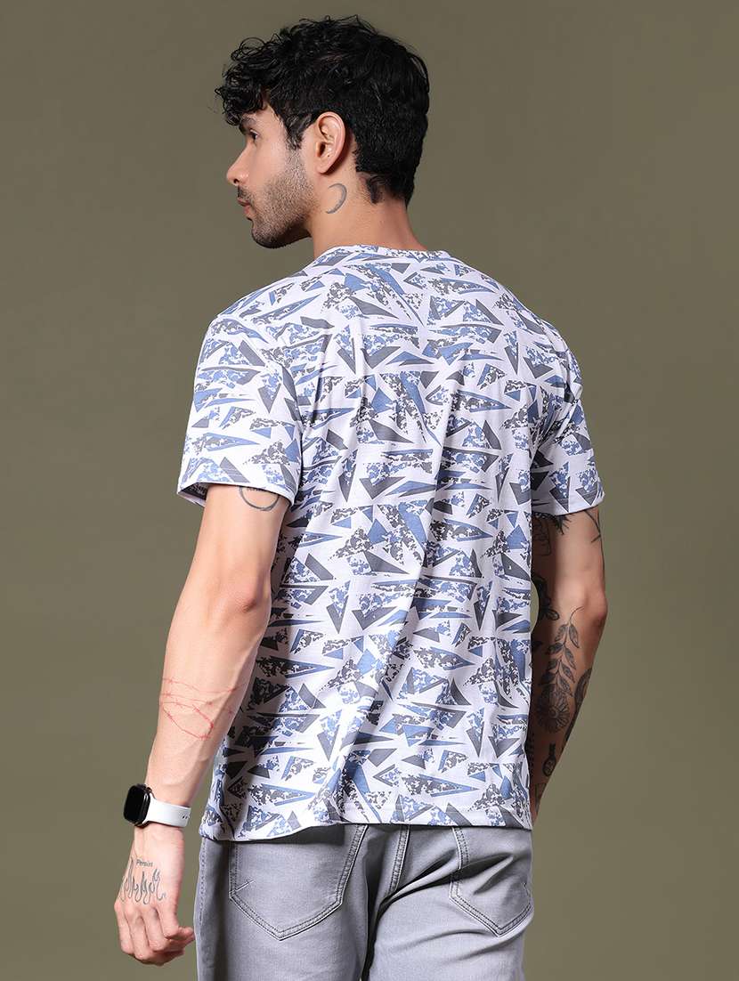men printed short sleeve regular fit polo t-shirt - 21989475 -  Standard Image - 2