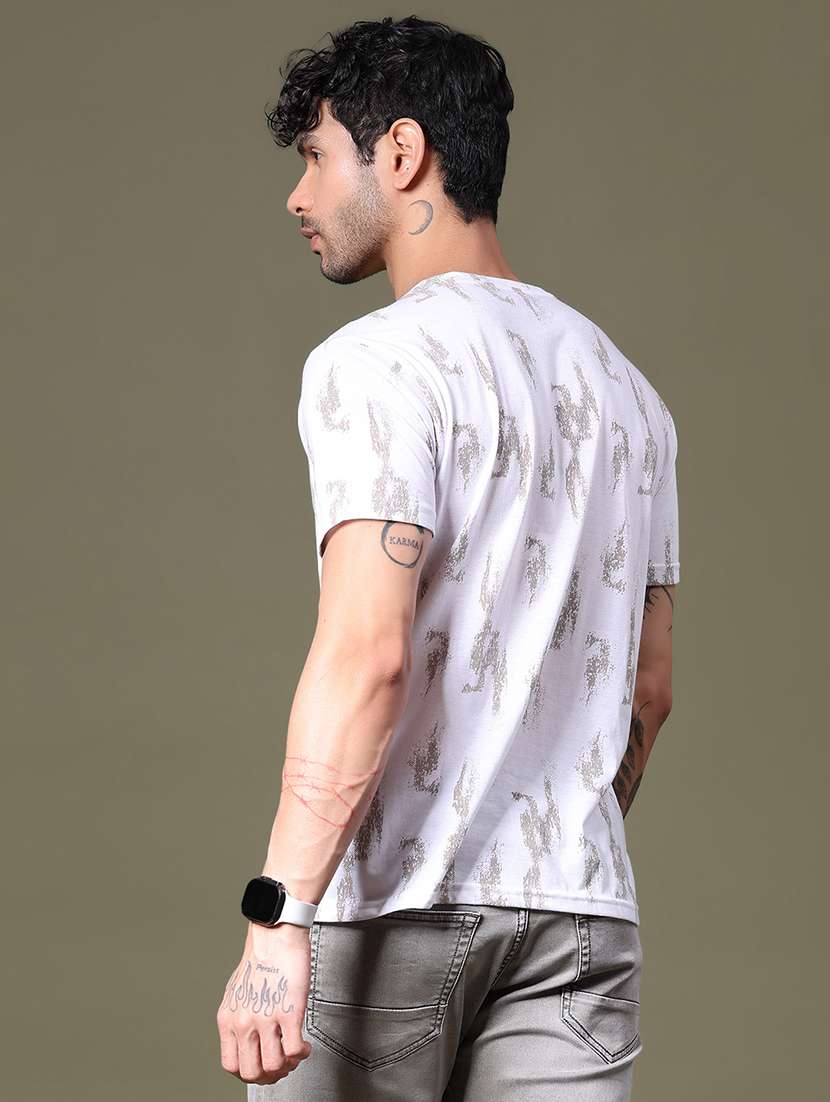 men printed short sleeve regular fit polo t-shirt - 21989476 -  Standard Image - 2