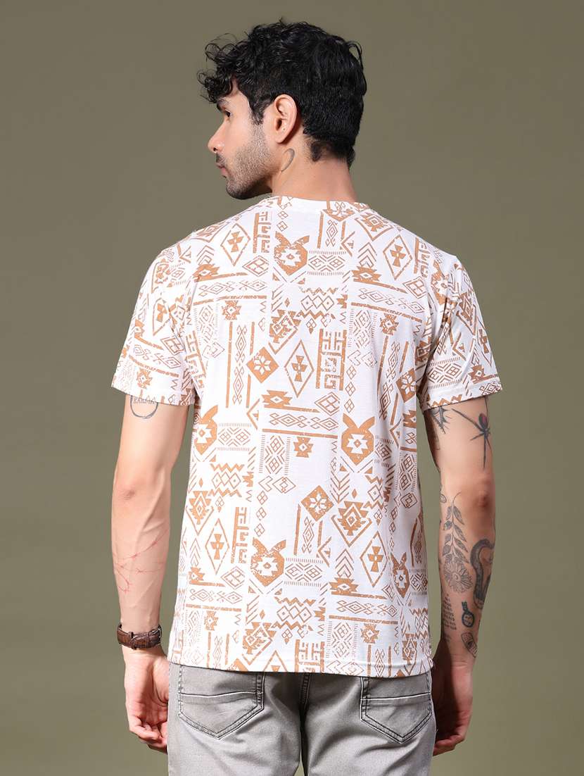 men printed short sleeve regular fit t-shirt - 21989479 -  Standard Image - 2