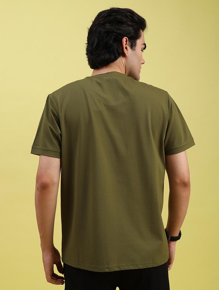 men front print round neck regular fit t-shirt - 21989483 - Standard Image - 2