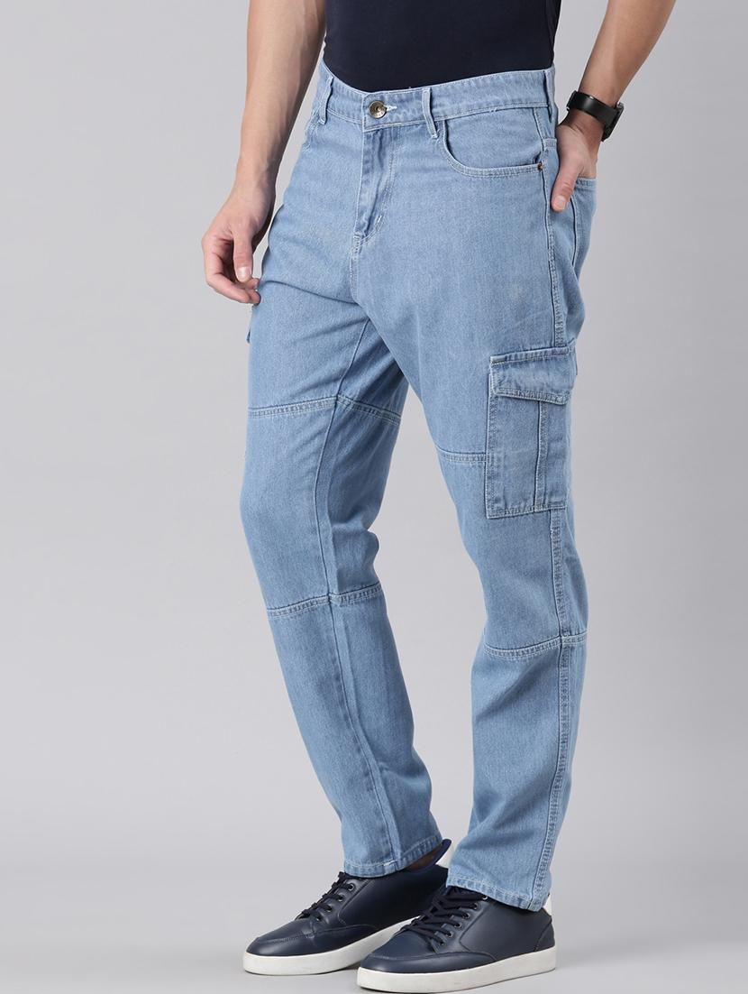 blue denim cargos - 21989518 - Standard Image - 2
