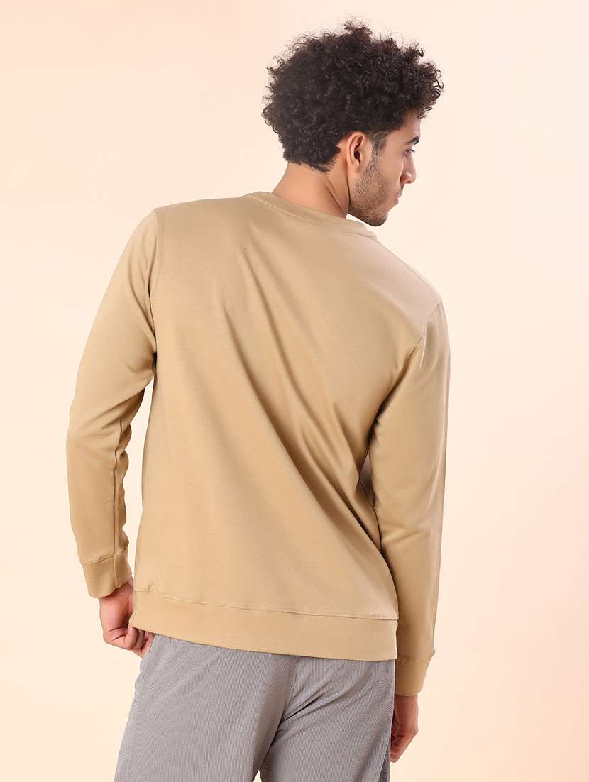 men chest print long sleeve regular fit sweatshirt - 21989541 - Standard Image - 2