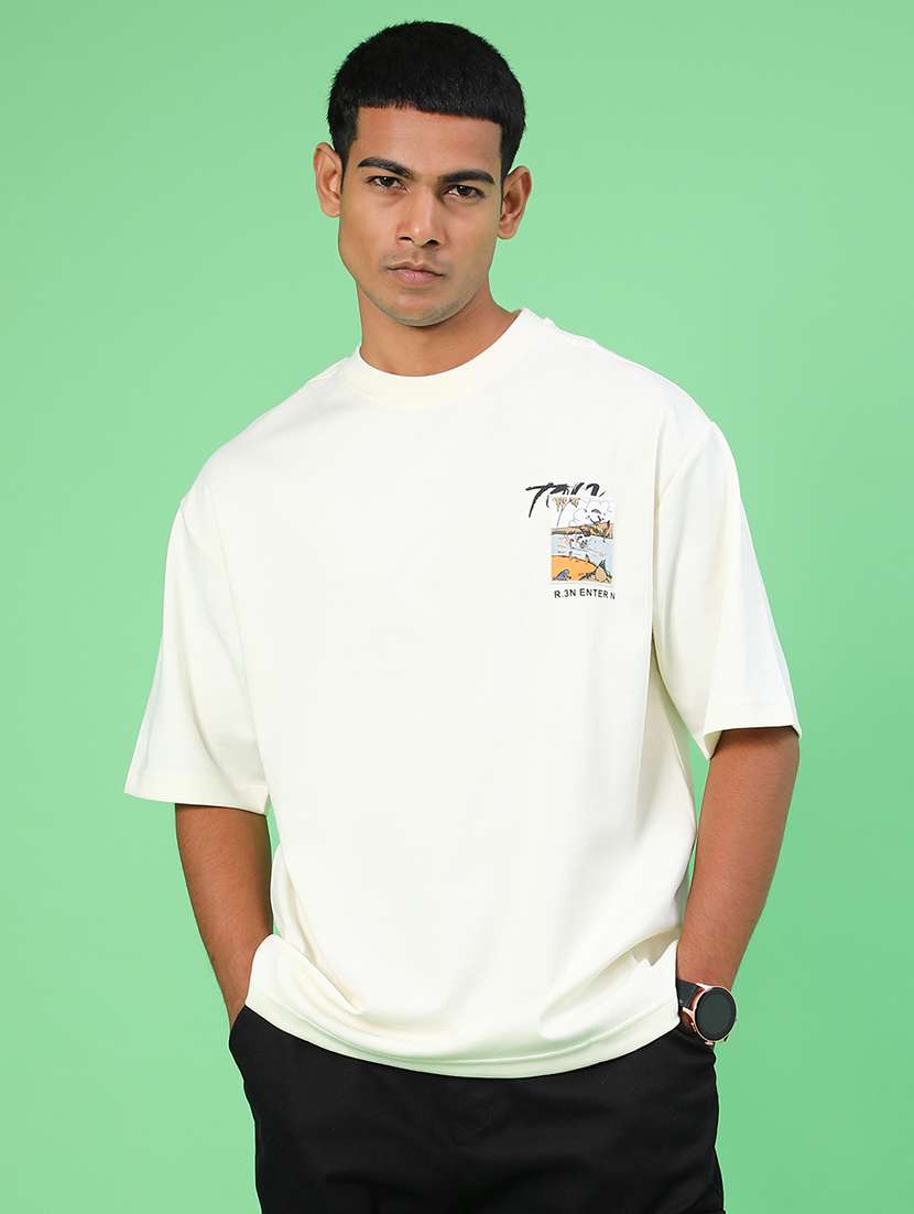 men printed short sleeve regular fit t-shirt - 21989675 -  Standard Image - 2