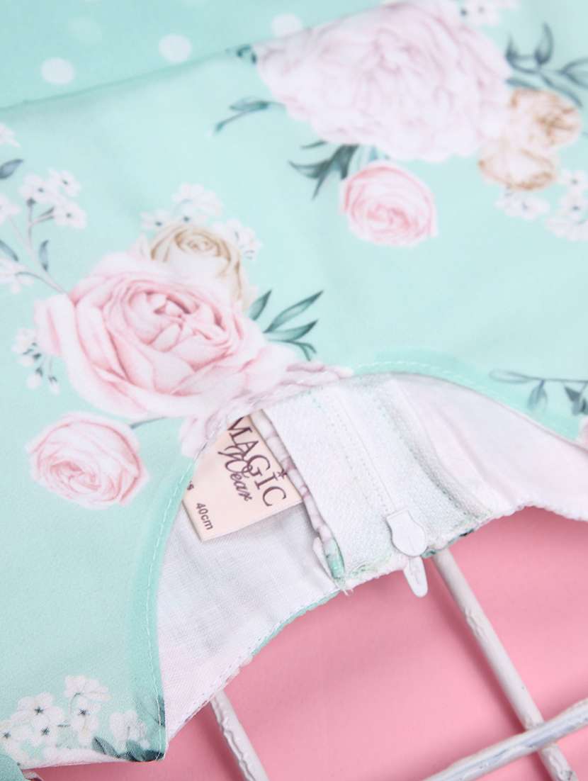 girls floral printed round neck frock - 21989760 -  Standard Image - 2