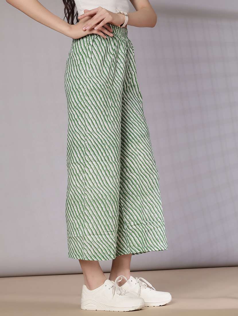 women printed mid rise palazzo - 21989798 -  Standard Image - 2