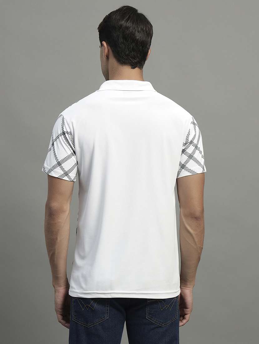 men printed short sleeve regular fit polo t-shirt - 21989835 -  Standard Image - 2