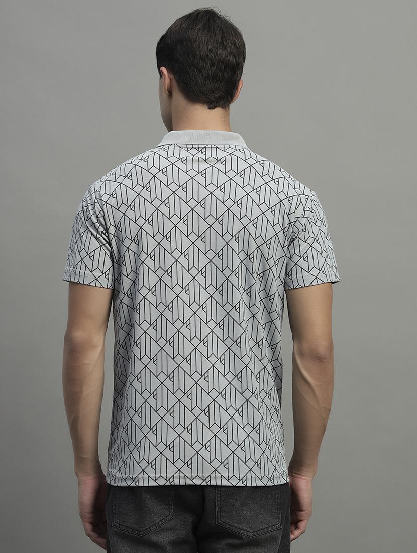 men printed short sleeve regular fit polo t-shirt - 21989848 - Standard Image - 2