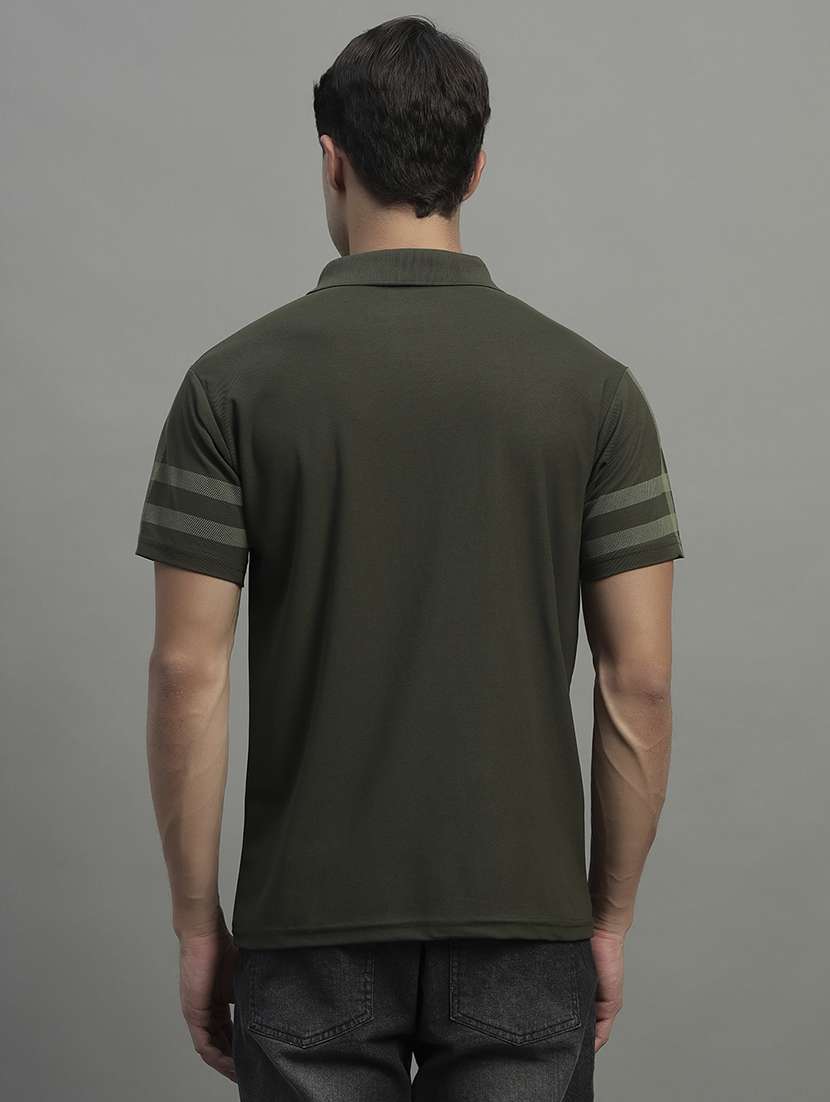 men checkered short sleeve regular fit polo t-shirt - 21989850 -  Standard Image - 2