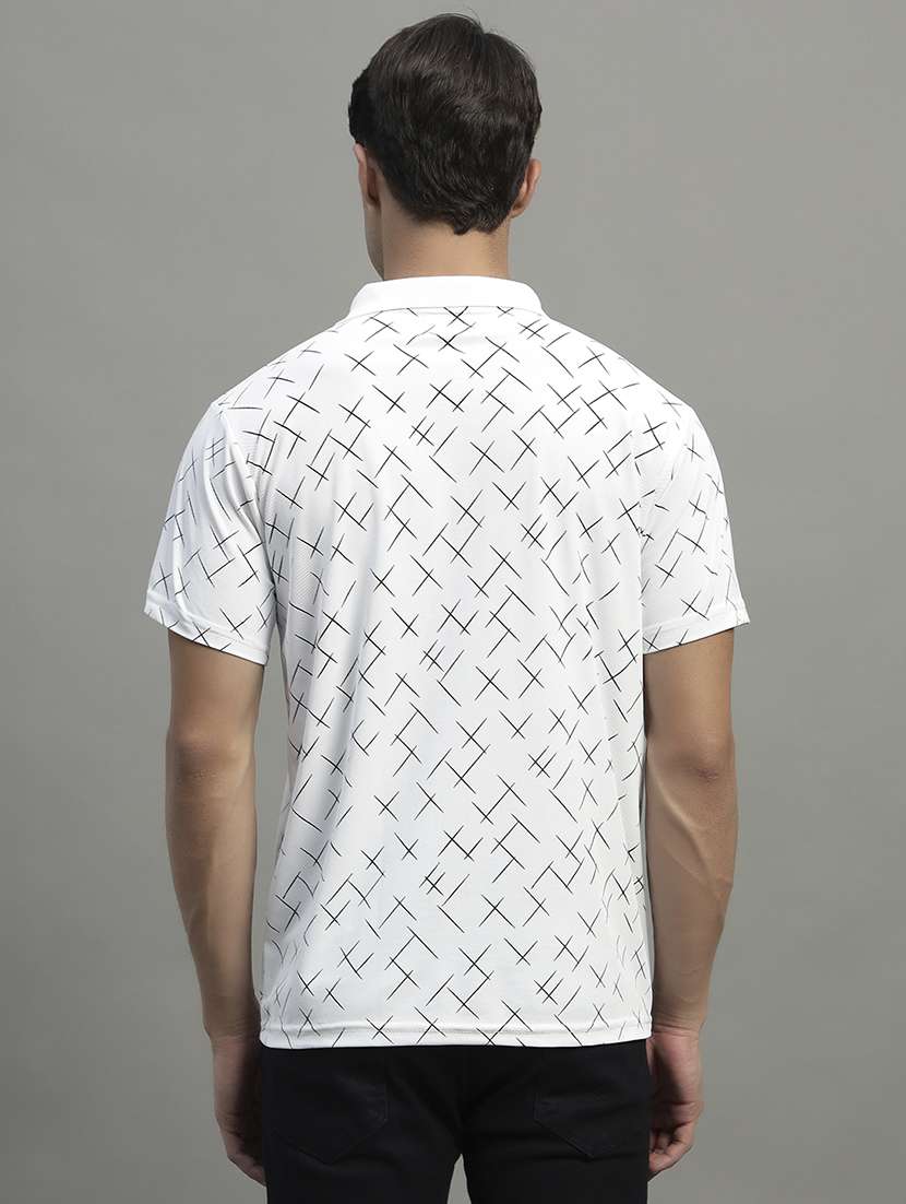 men printed short sleeve regular fit polo t-shirt - 21989853 -  Standard Image - 2