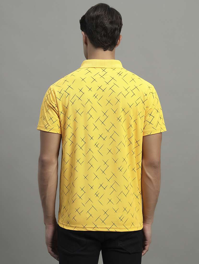 men printed short sleeve regular fit polo t-shirt - 21989854 -  Standard Image - 2