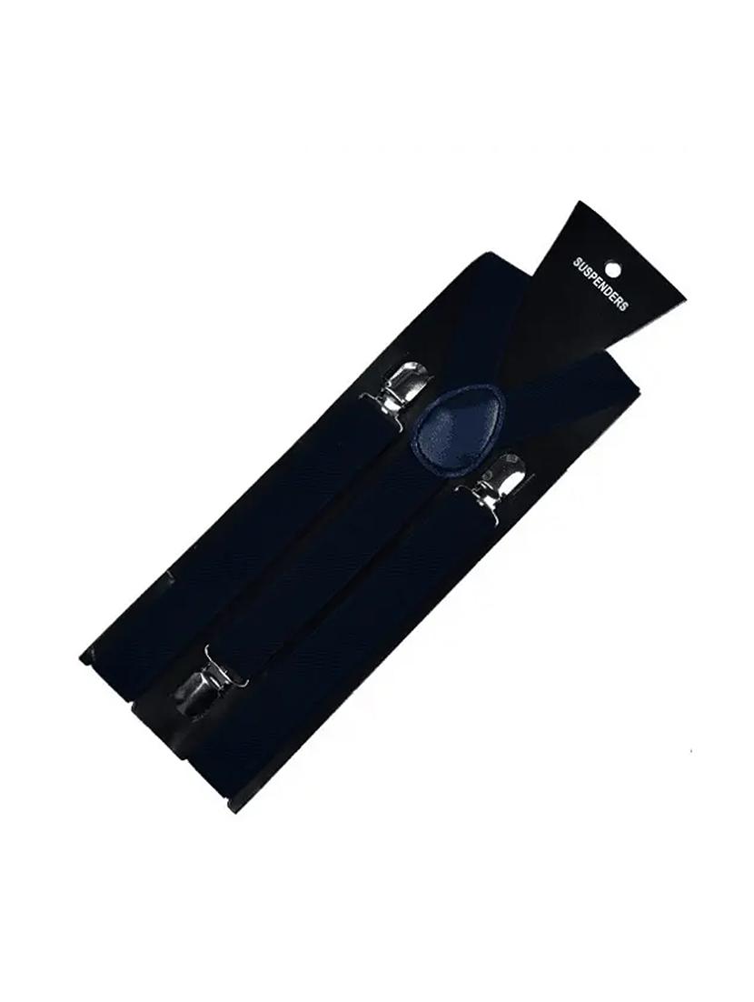 men plain black fabric suspenders - 21989923 - Standard Image - 2