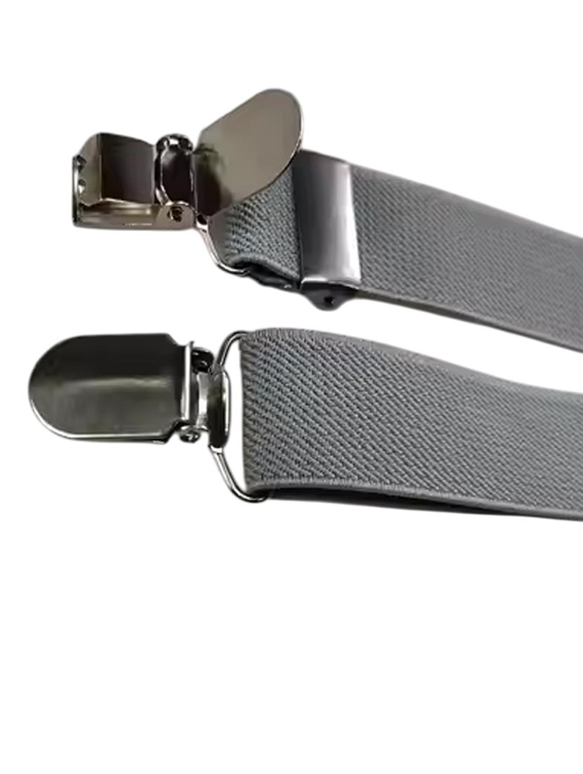 men solid plain grey fabric suspenders - 21989925 - Standard Image - 2