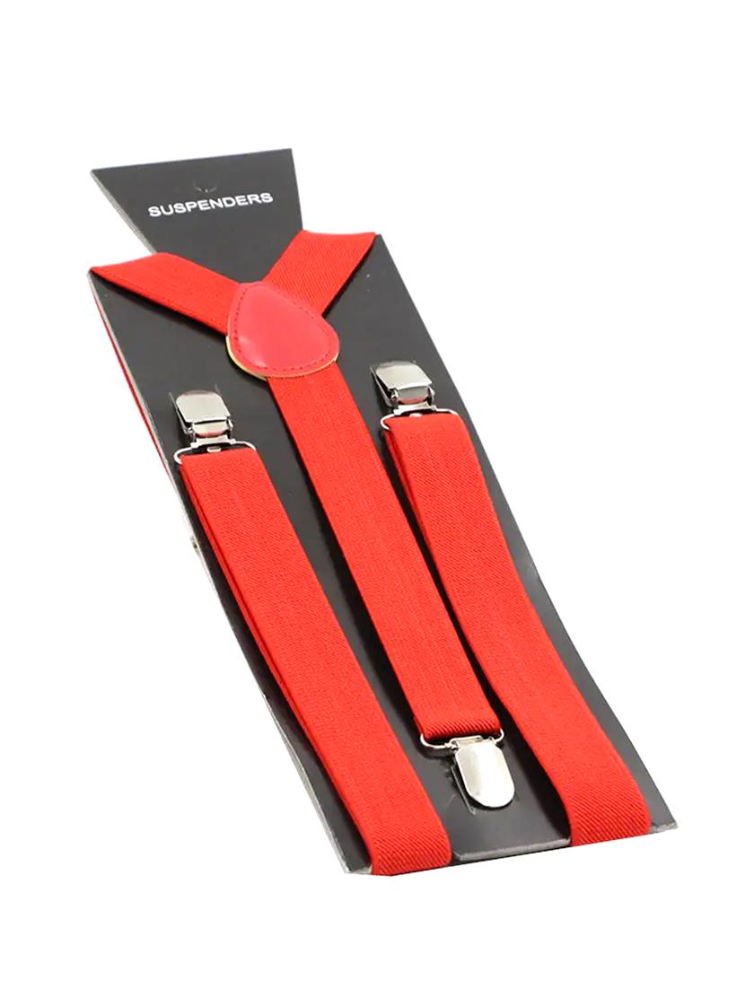 men solid plain orange fabric suspenders - 21989928 - Standard Image - 2