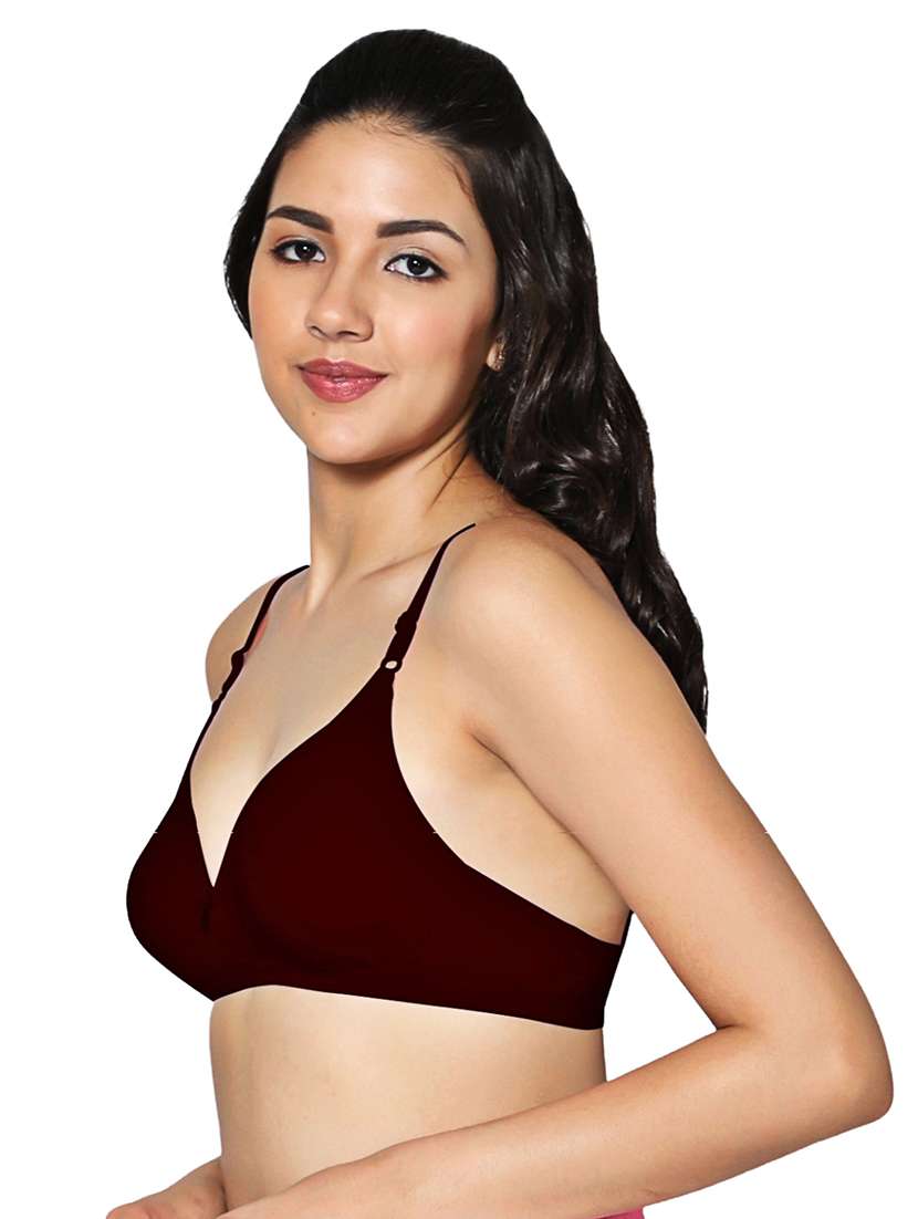 women solid non-wired non padded t-shirt bra - 21990855 - Standard Image - 2