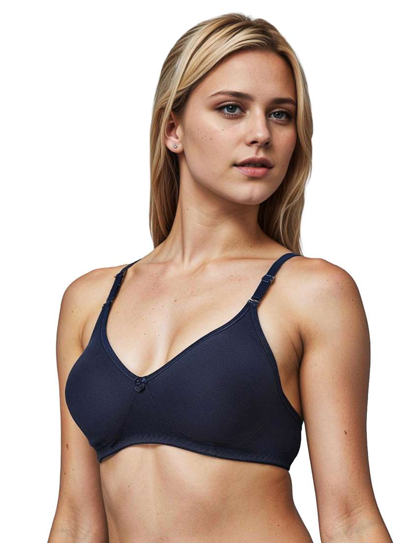 women pack of 2 solid lightly padded t-shirt bra - 21990920 -  Standard Image - 2