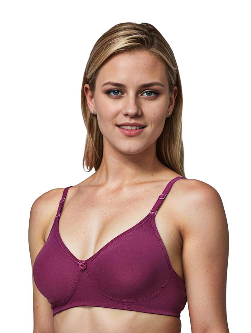 women pack of 2 solid lightly padded bra - 21990978 -  Standard Image - 2
