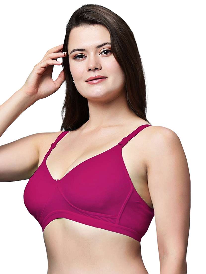women pack of 2 solid full coverage t-shirt bra - 21991019 -  Standard Image - 2