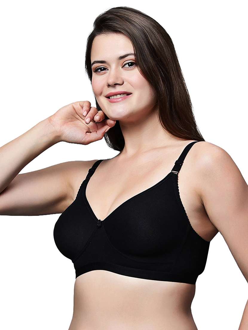 women pack of 2 solid non wired t-shirt bra - 21991040 -  Standard Image - 2