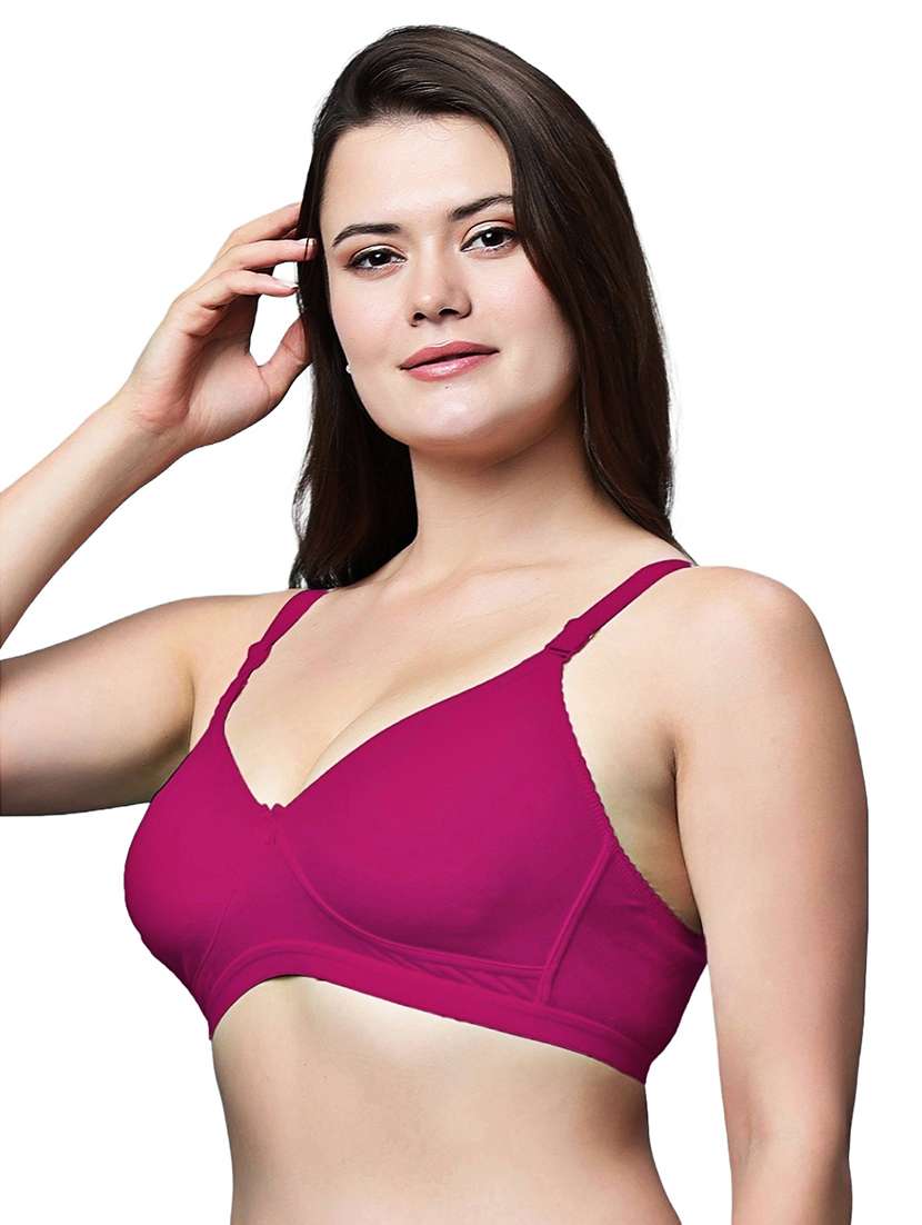 women pack of 2 solid non wired t-shirt bra - 21991043 -  Standard Image - 2
