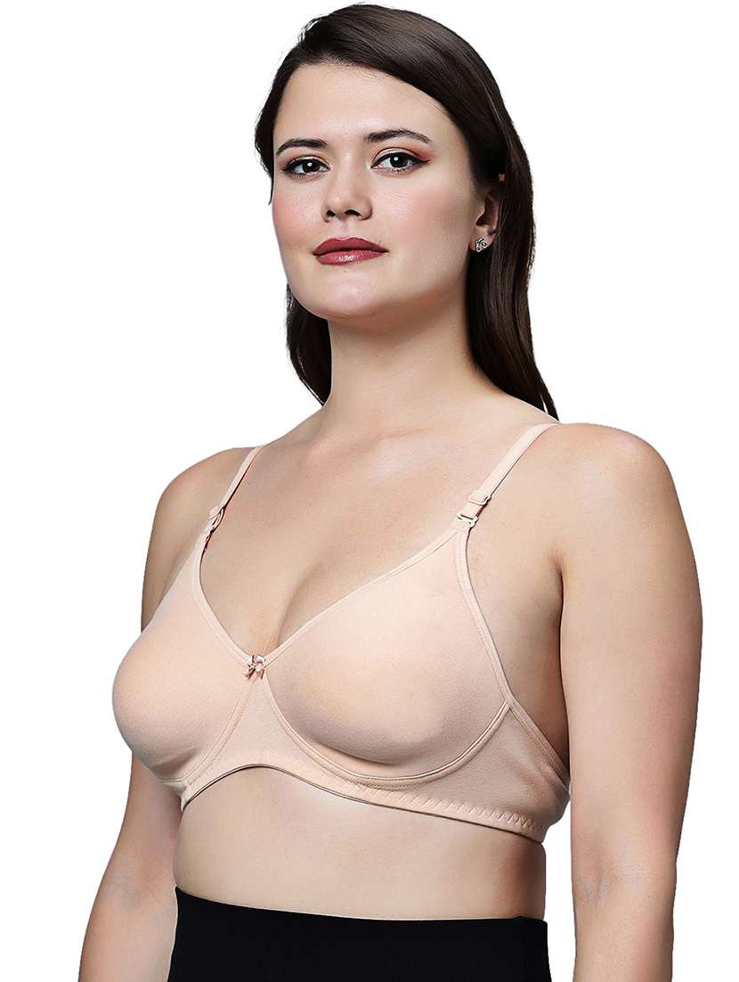 women pack of 2 solid non wired t-shirt bra - 21991047 -  Standard Image - 2