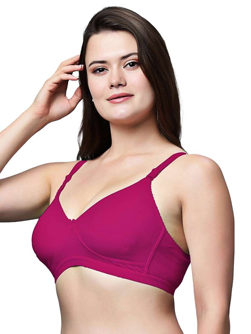 women pack of 2 solid non wired t-shirt bra - 21991051 - Standard Image - 2