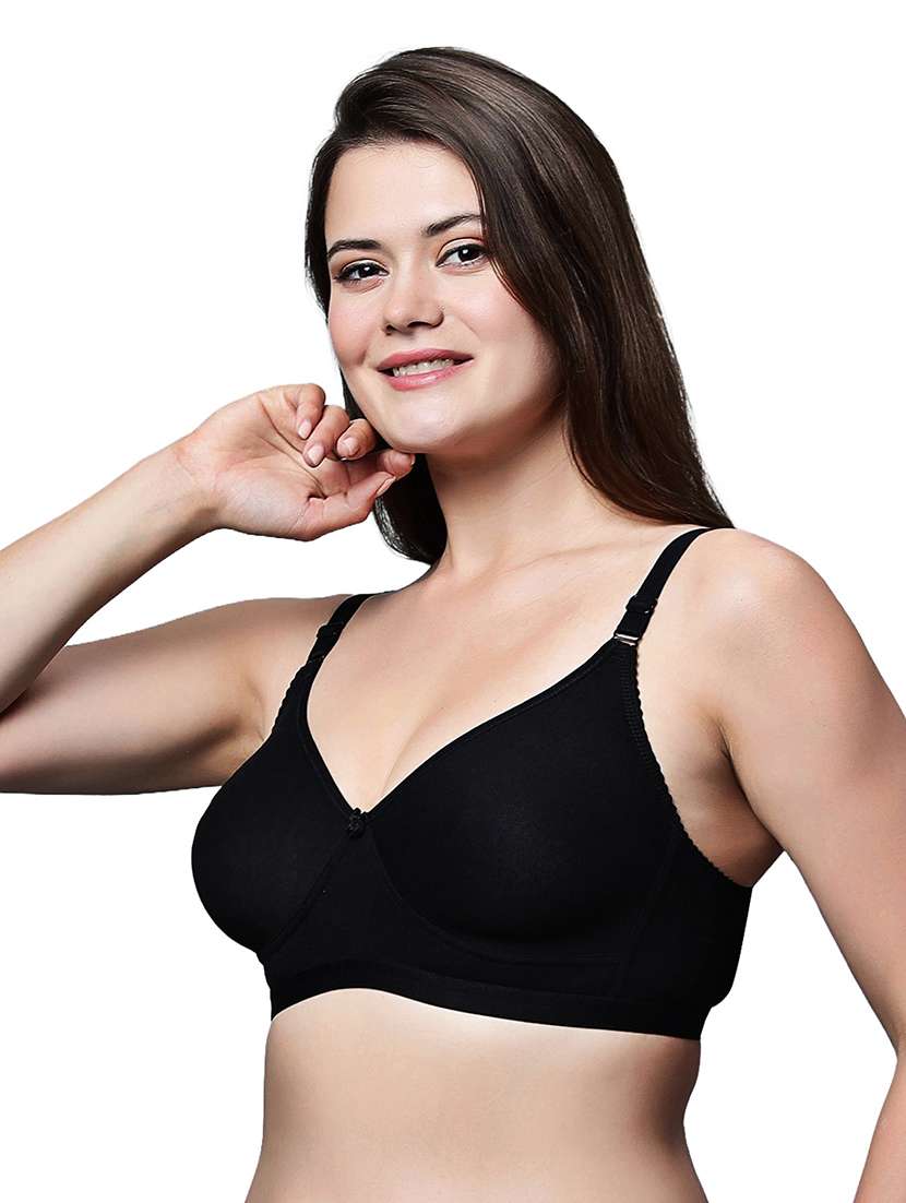 women pack of 2 solid non wired t-shirt bra - 21991066 -  Standard Image - 2