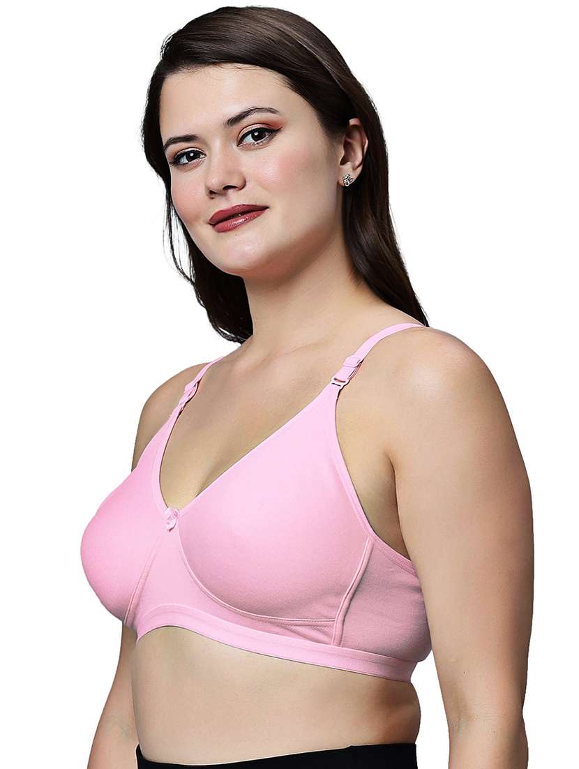 women pack of 2 solid non wired t-shirt bra - 21991070 -  Standard Image - 2