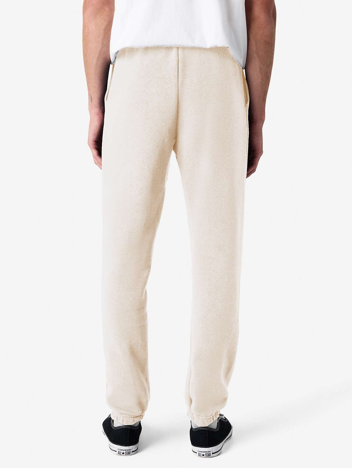 men cream solid relaxed fit jogger - 21991074 -  Standard Image - 2