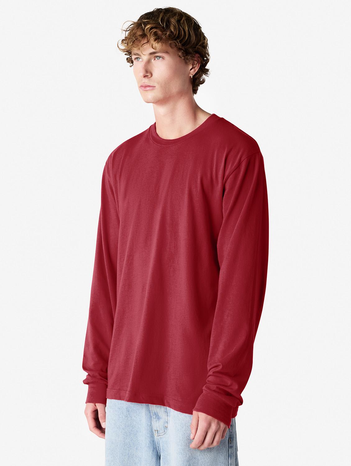unisex solid long sleeve relaxed fit t-shirt - 21991180 - Standard Image - 2