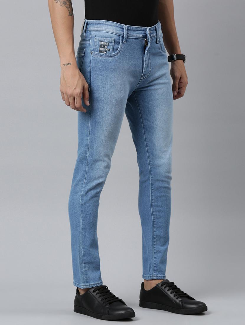 men washed mid rise full length jeans - 21991188 - Standard Image - 2