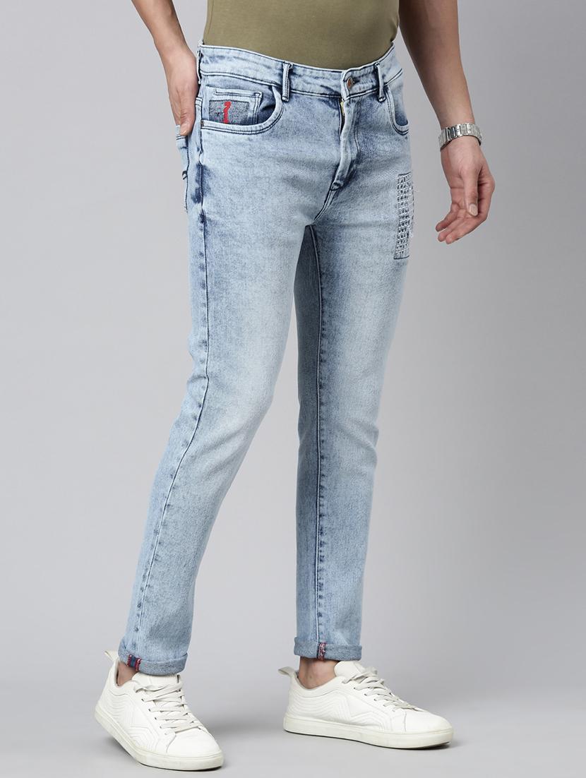 men washed mid rise full length jeans - 21991192 - Standard Image - 2