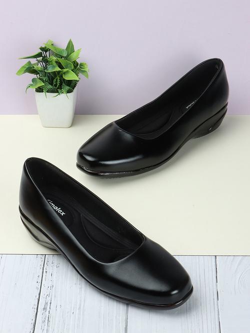 women black solid ballerina - 21991860 - Standard Image - 0