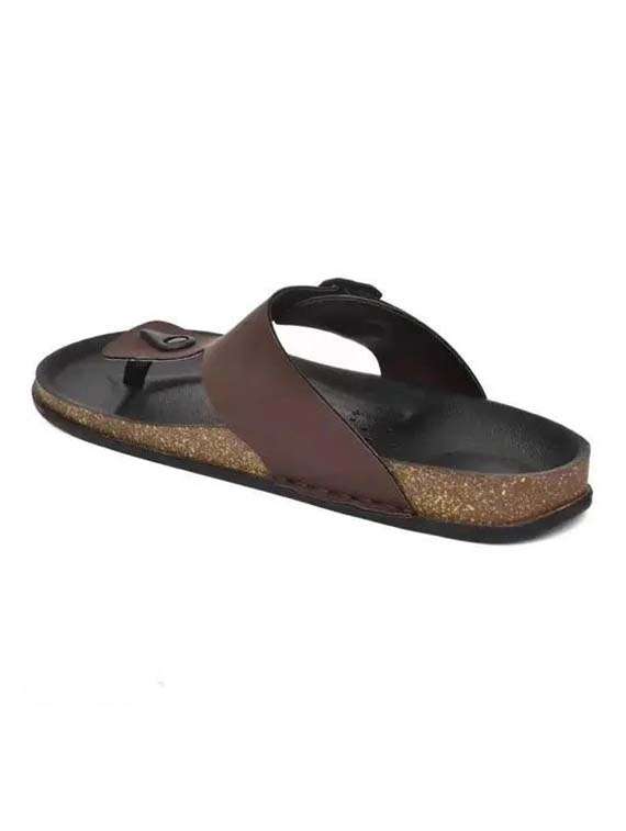 men brown toe seperator sandal - 21991900 -  Standard Image - 2