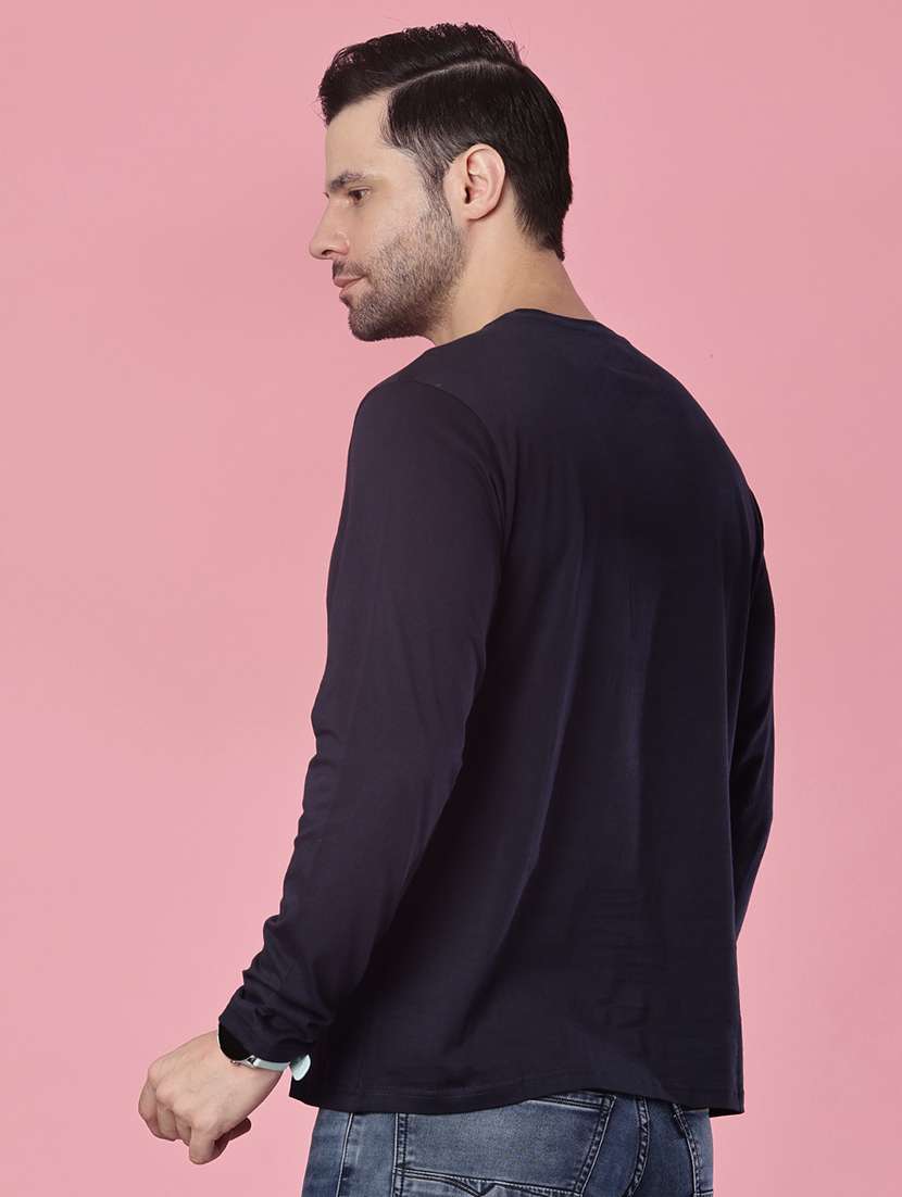 men chest print long sleeve regular fit t-shirt - 21991926 - Standard Image - 2