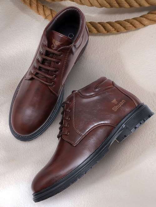 men brown lace up ankle boot - 21992417 -  Standard Image - 0