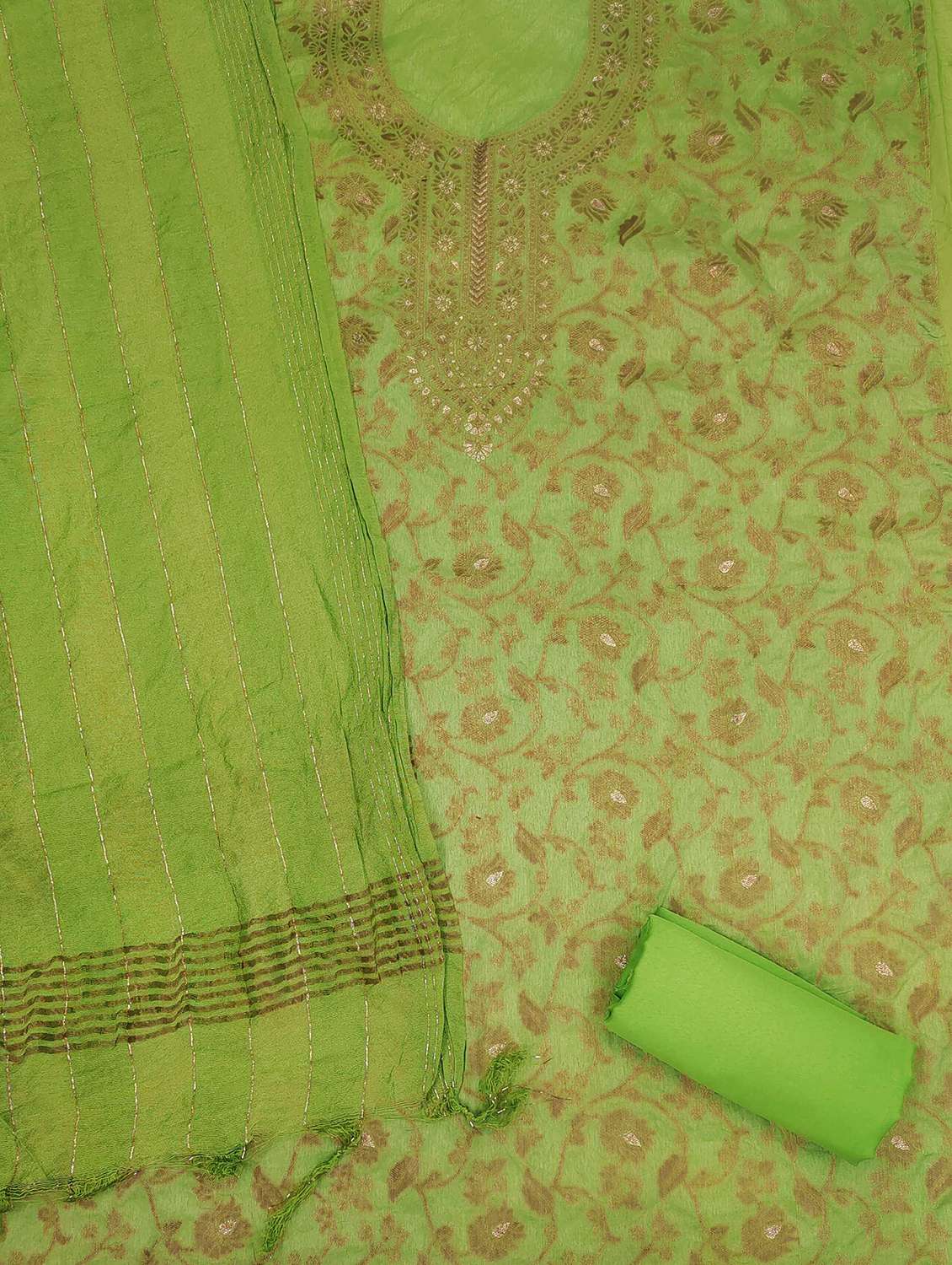 women self design zari work unstitched suit set - 21992465 -  Standard Image - 2