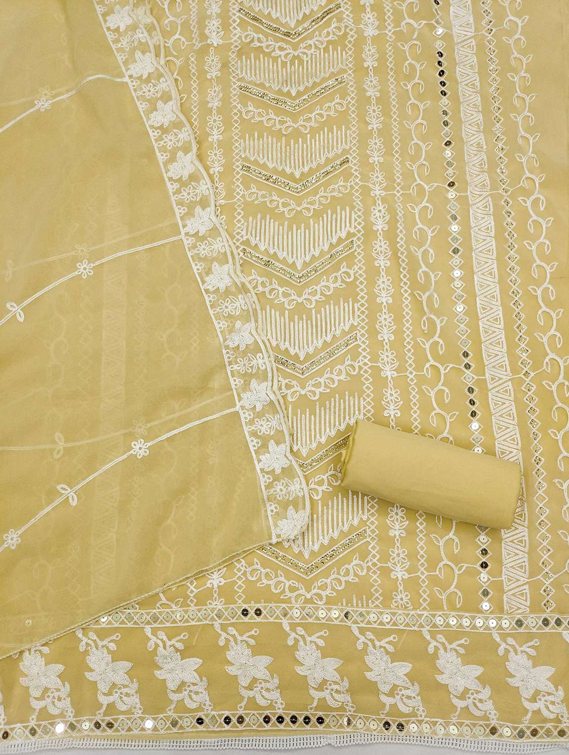 women solid with work embroidered unstitched suit set - 21992514 -  Standard Image - 2