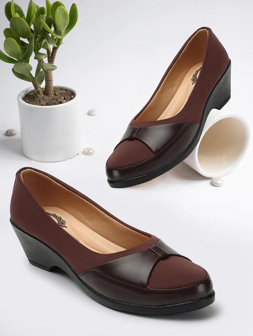 women brown slip on ballerina - 21992562 - Standard Image - 0