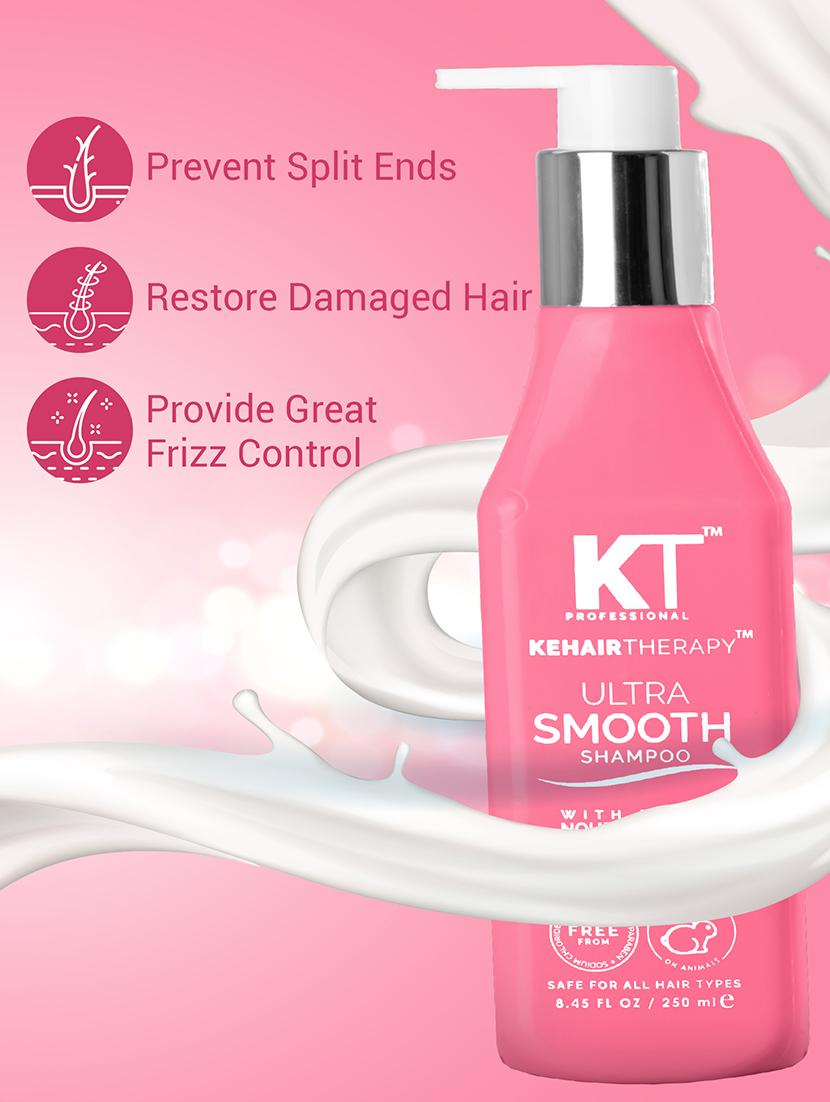 kt professional kehairtherapy sulphate-free ultra smooth shampoo for chemically treated hair - 250 ml - 21992583 - Standard Image - 2