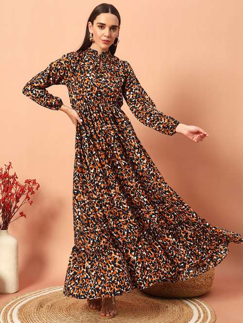 Flower puff sleeve tiered onepiece（Maryam Flower Puff