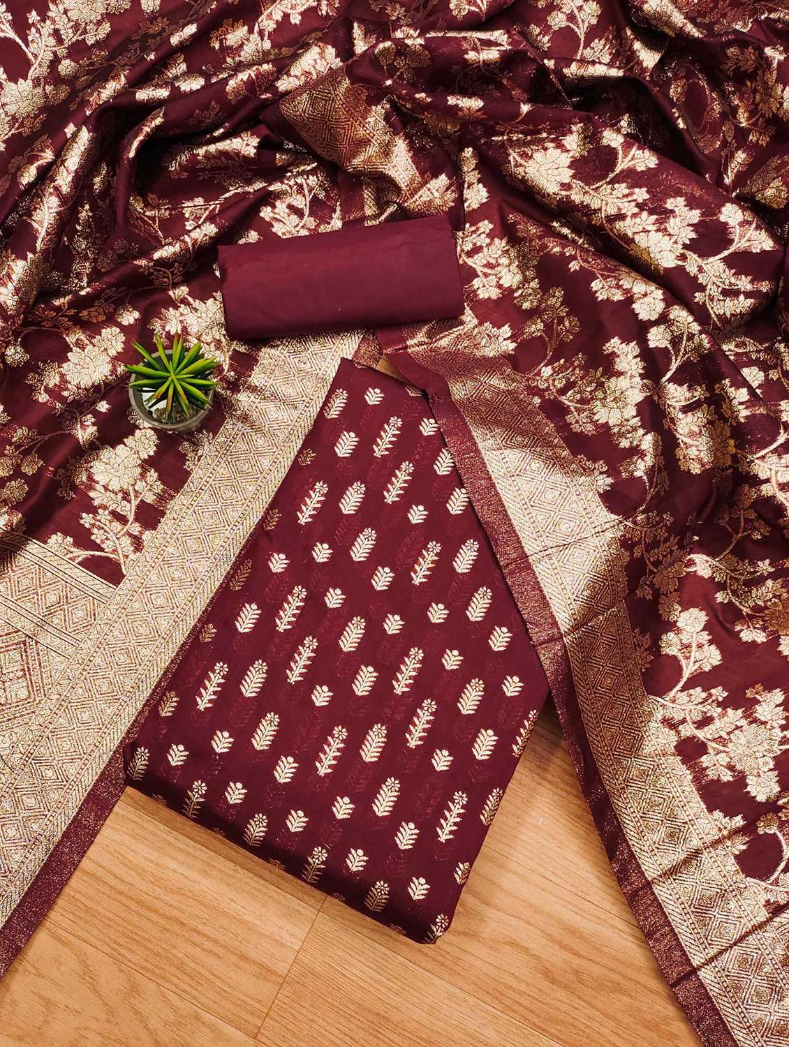 women self design unstitched suit set - 21993079 -  Standard Image - 2