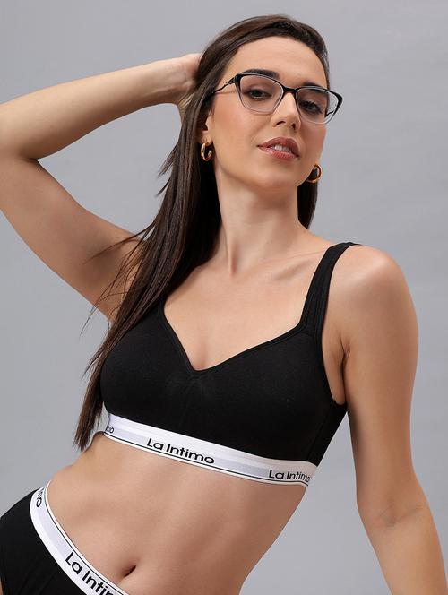 women solid lightly padded t-shirt bra - 21993130 -  Standard Image - 0